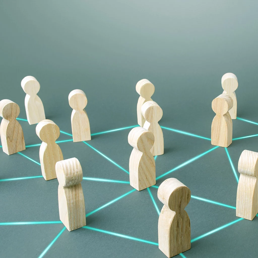 Illustration interconnexion pour accompagnement organisations